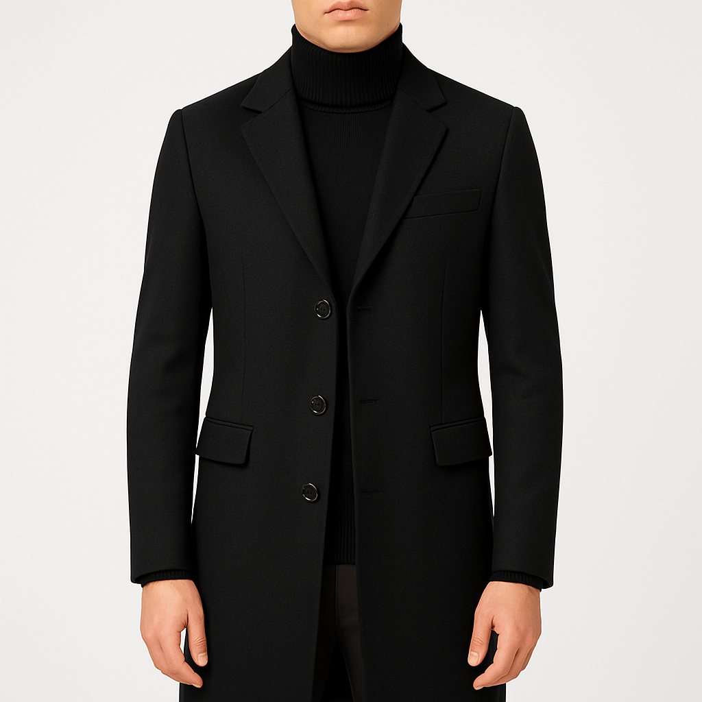 Jake | Elegant Wool Overcoat for Men