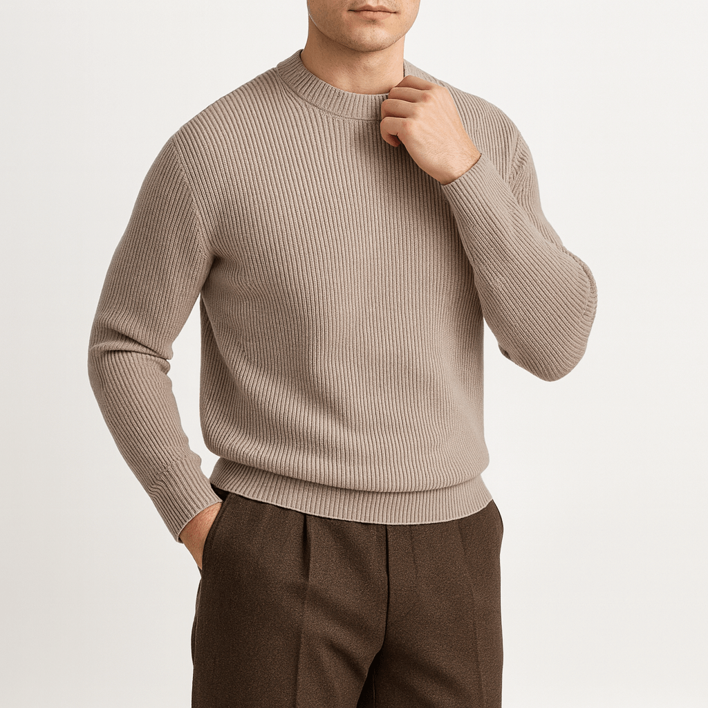 Ben | Ribbed Wool Sweater for Men