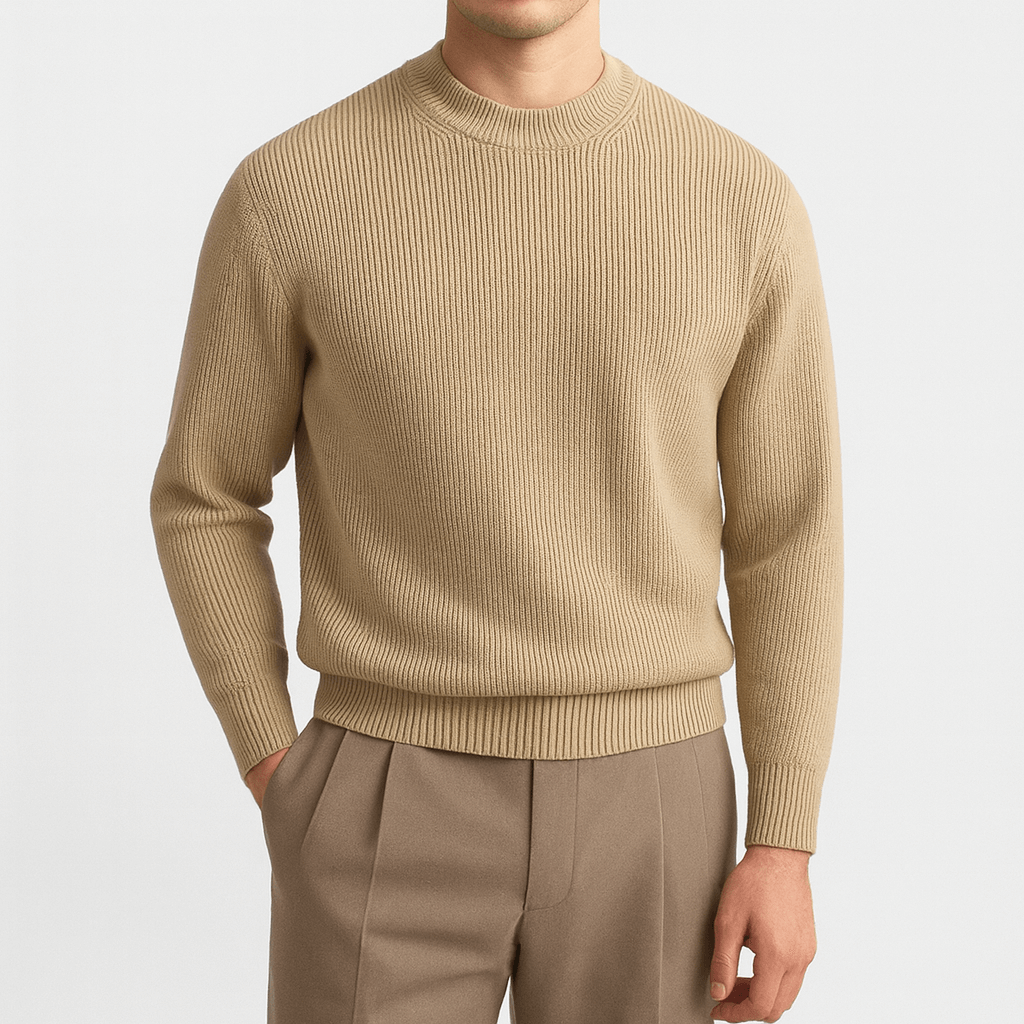 Ben | Ribbed Wool Sweater for Men