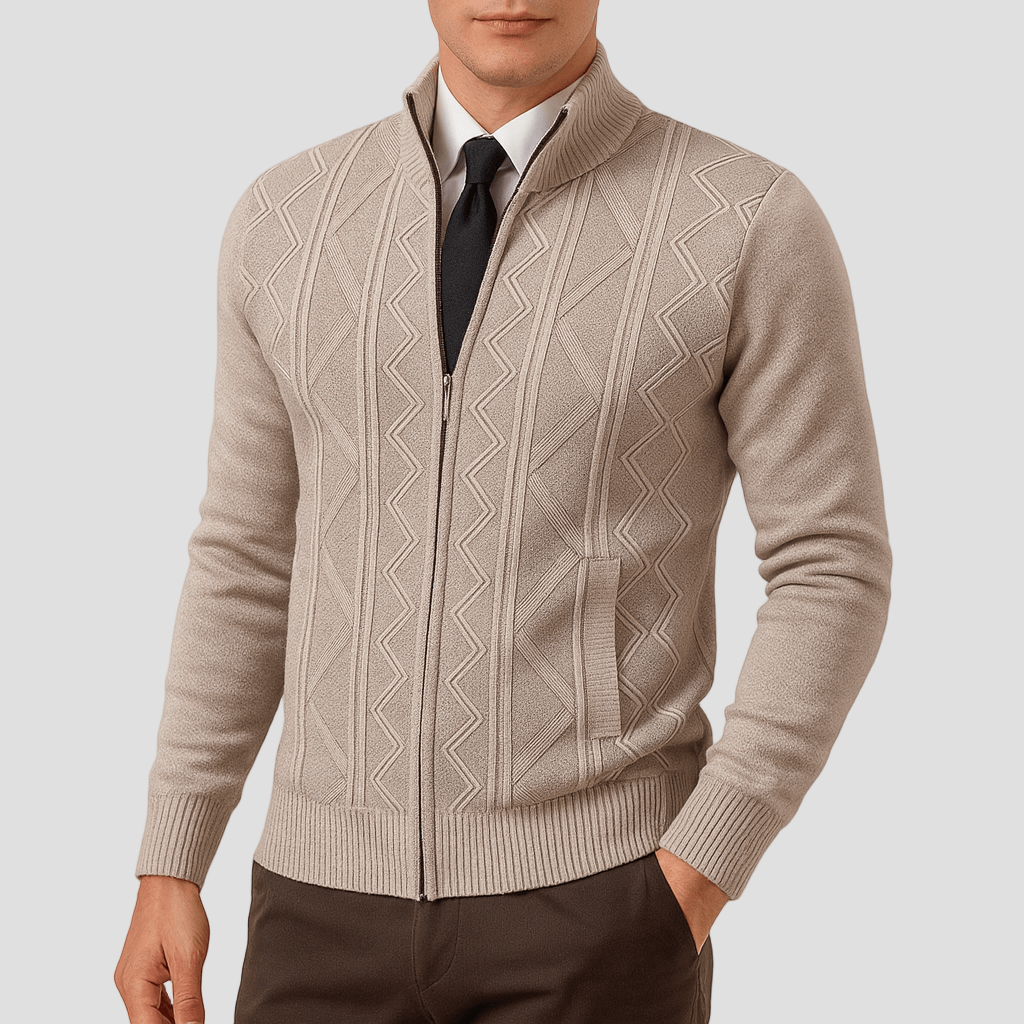 Emmett | Zip-Up Cardigan Sweater