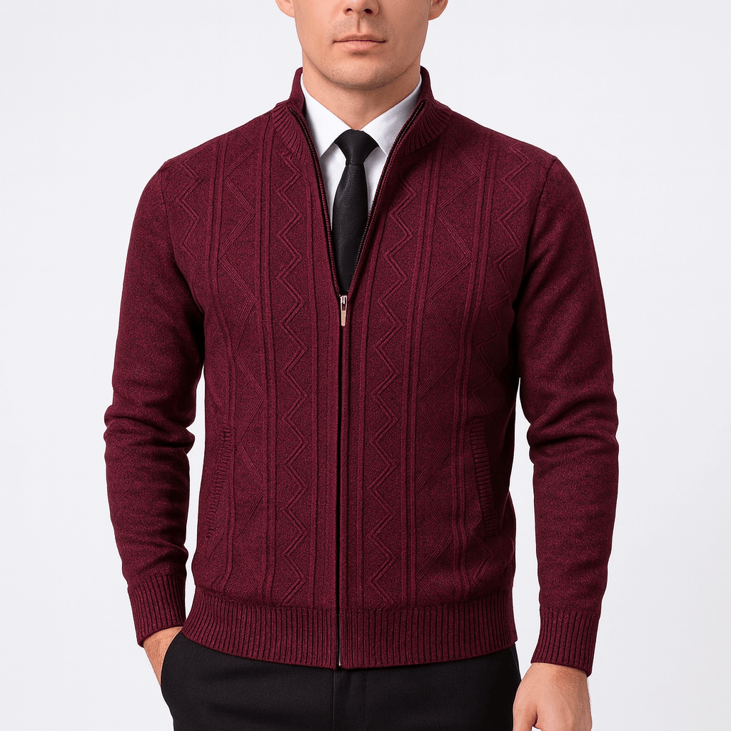 Emmett | Zip-Up Cardigan Sweater