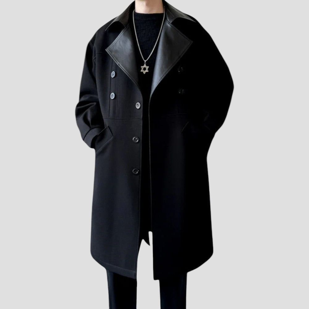 Garrett | Contrast Collar Coat