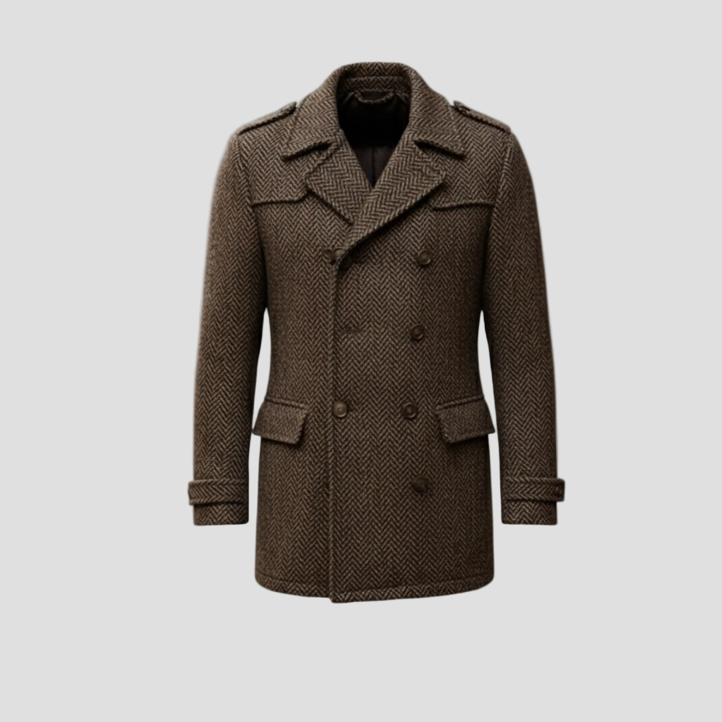 Dorian | Dark Brown Wool Coat