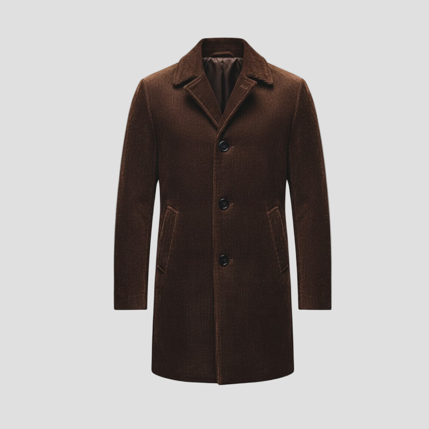 Casey | Corduroy Mid-Length Coat