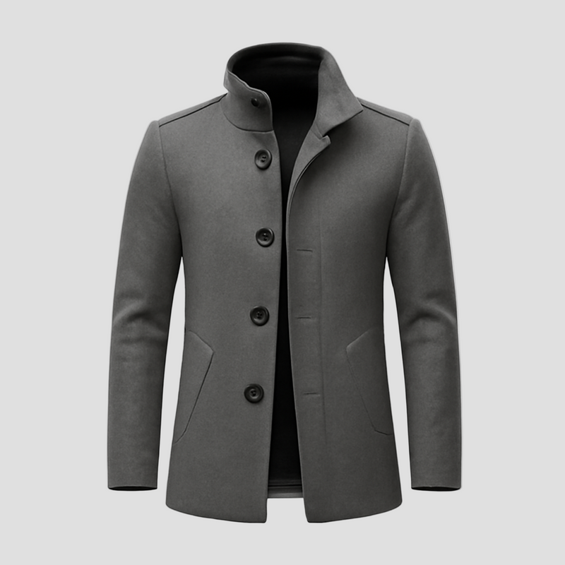 Parker | Casual Wool Blend Lapel Single-Breasted Short Coat