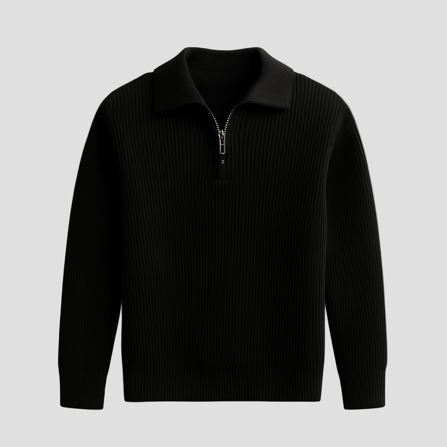 Dallas | Knitted Half-Zip Polo Sweater