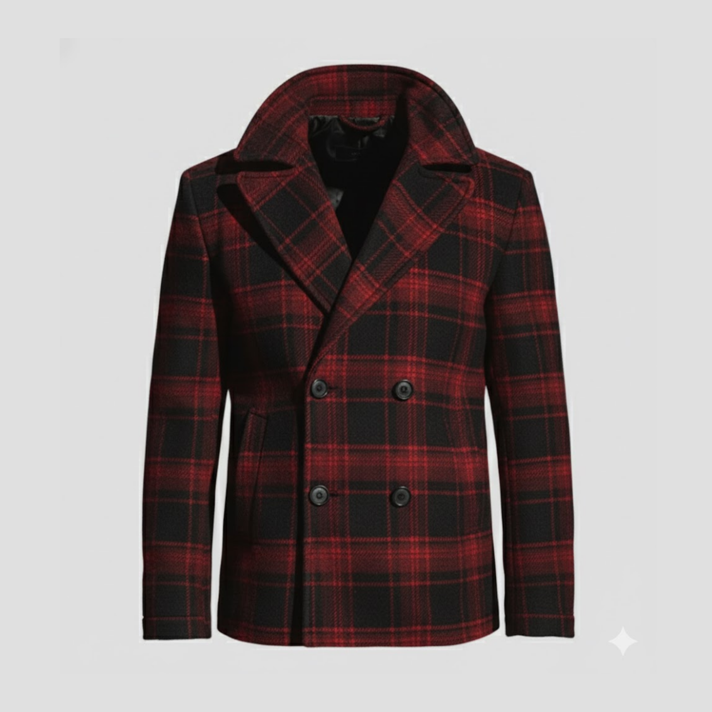 Holden | Plaid Wool Short Coat