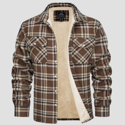Quincy | Checkered Fleece Winter Jacket