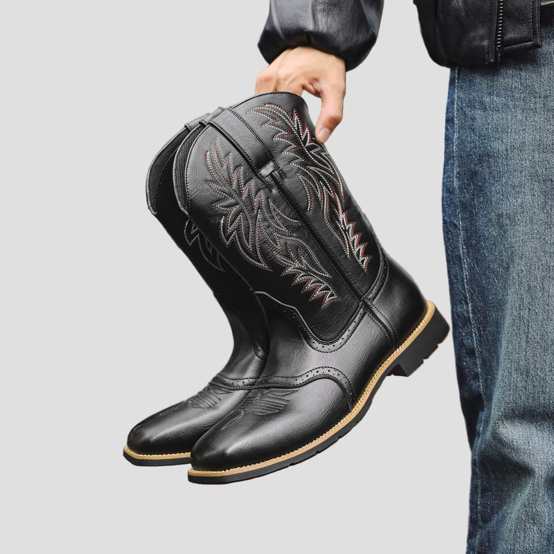 Wyatt | Western Leather Cowboy Boots for Men