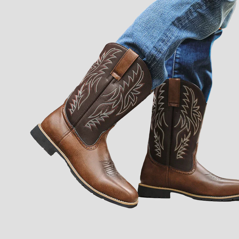 Wyatt | Western Leather Cowboy Boots for Men