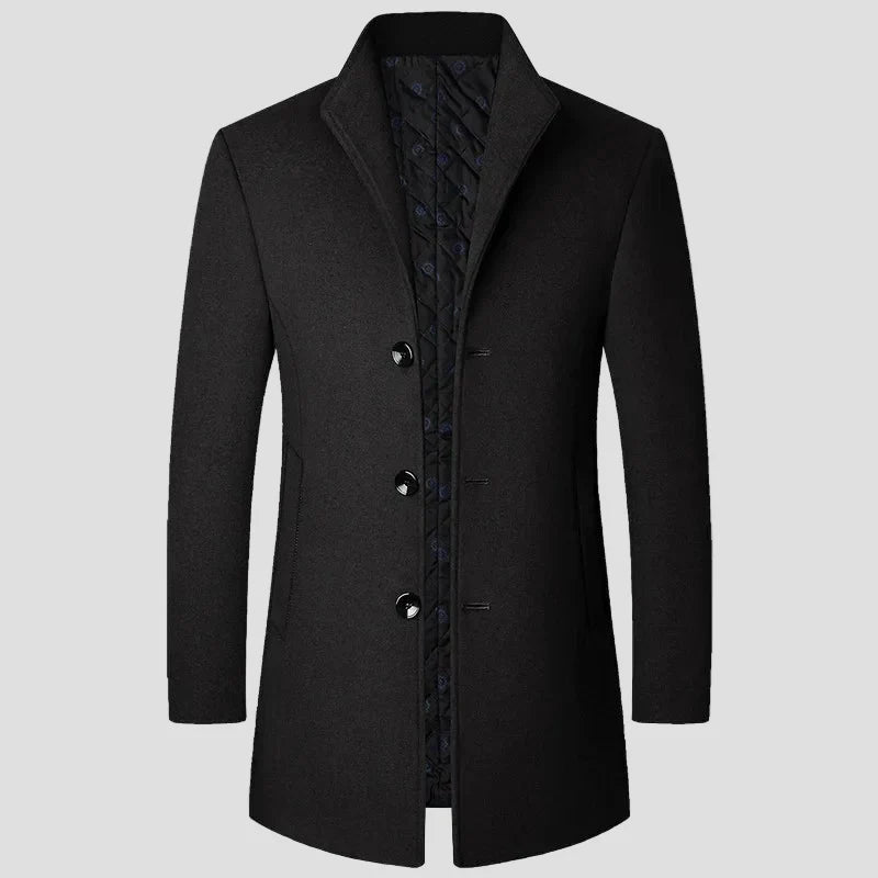 Elias | Men's Quilted Single-Breasted Coat
