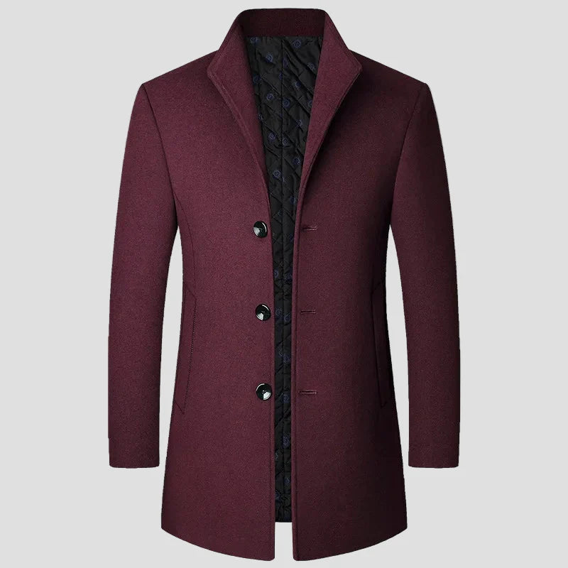 Elias | Men's Quilted Single-Breasted Coat