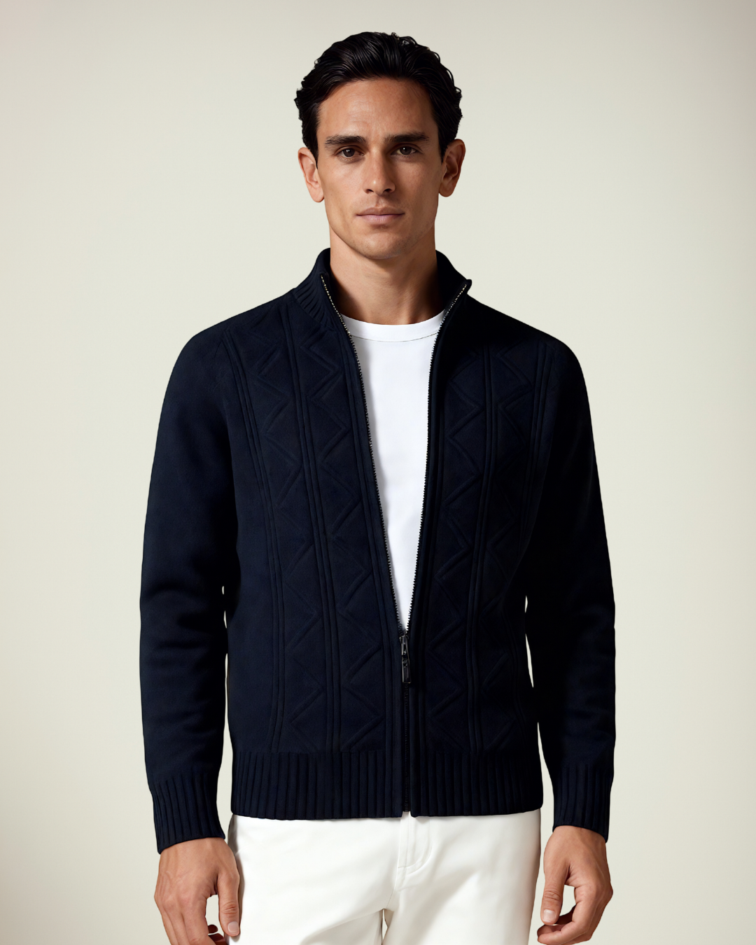 Emmett | Zip-Up Cardigan Sweater