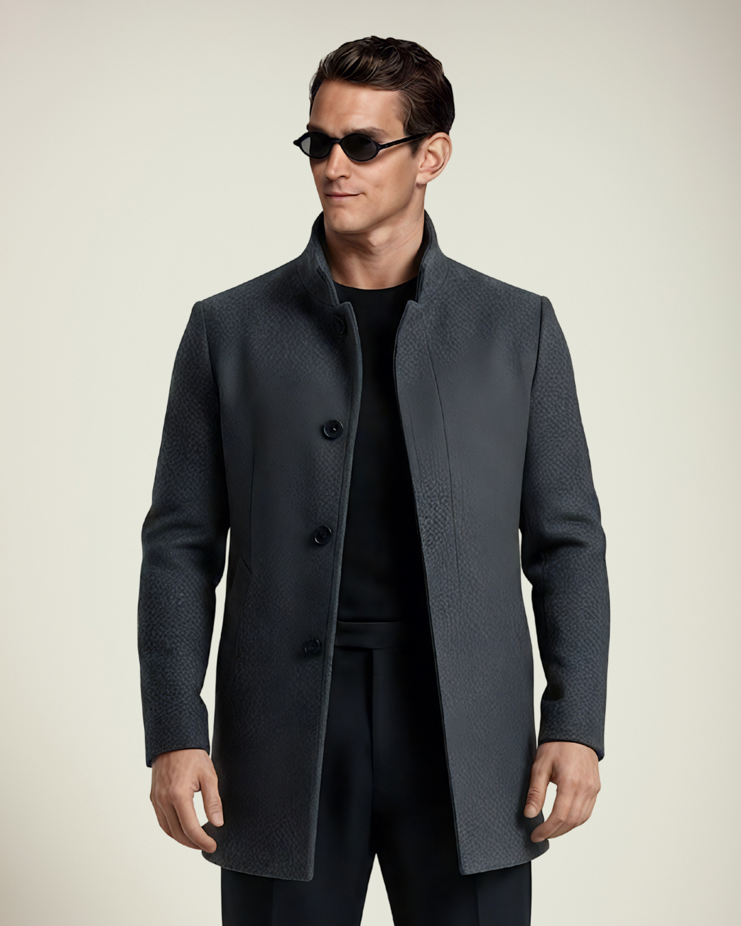 Parker | Casual Wool Blend Lapel Single-Breasted Short Coat