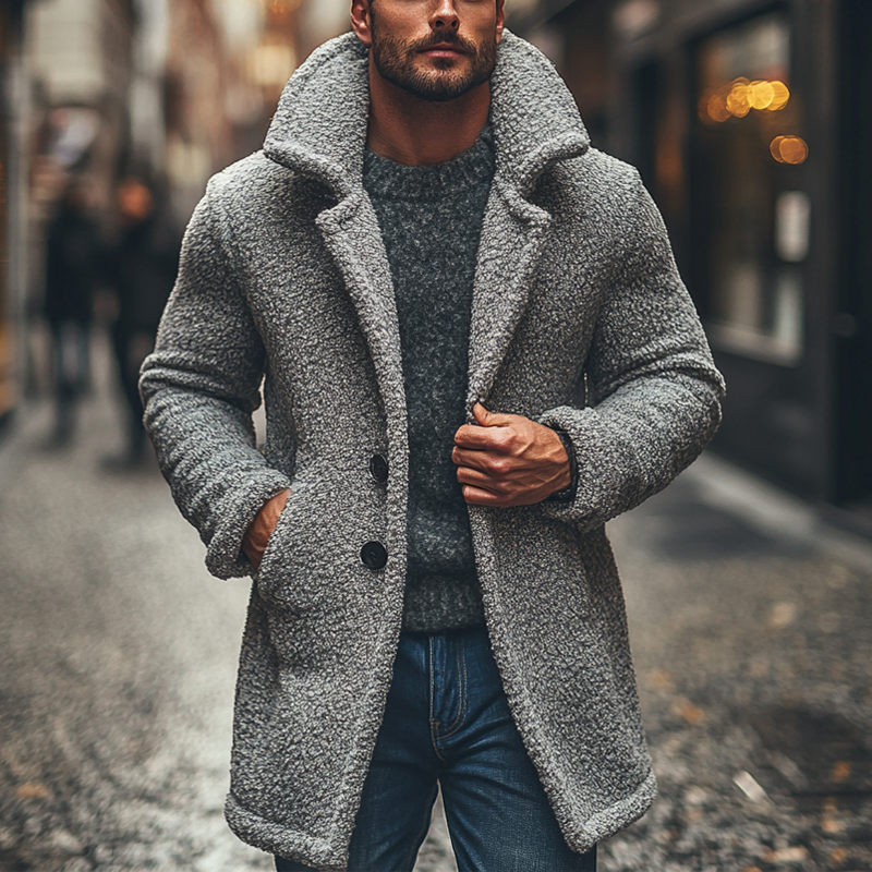 Zane | Polar Fleece Lapel Coat