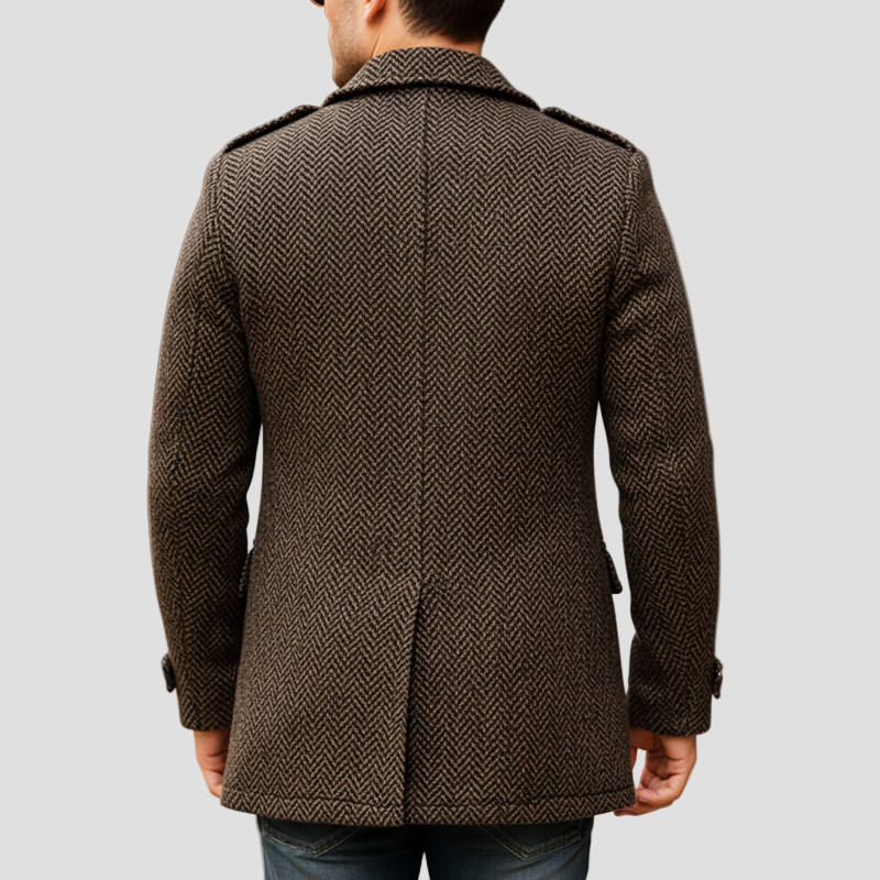 Dorian | Dark Brown Wool Coat