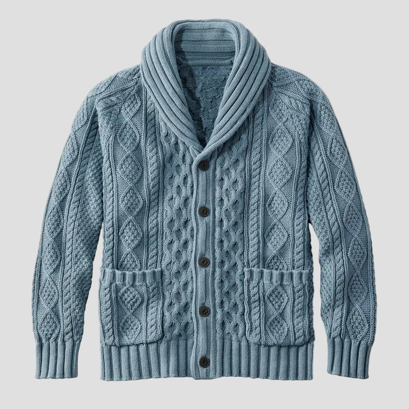 Franklin | Knitted Jacquard Retro Casual Cardigan