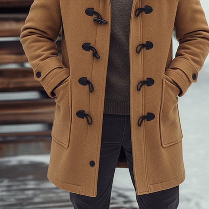 Rocco | Wool Blend Hooded Coat
