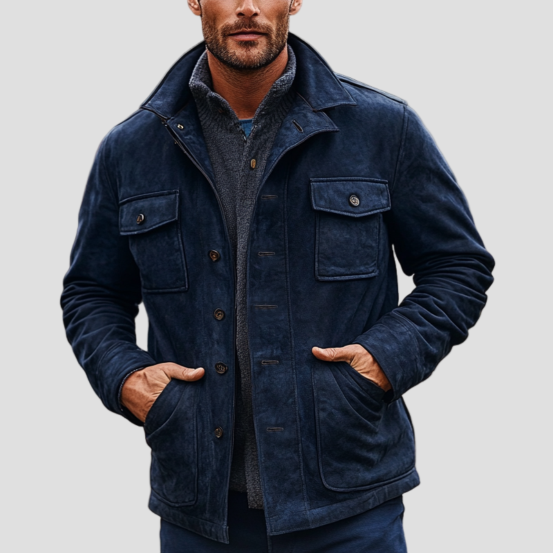 Spencer | Vintage Suede Lapel Coat