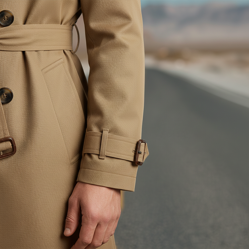 Harvey | Twill Cotton Trench Coat