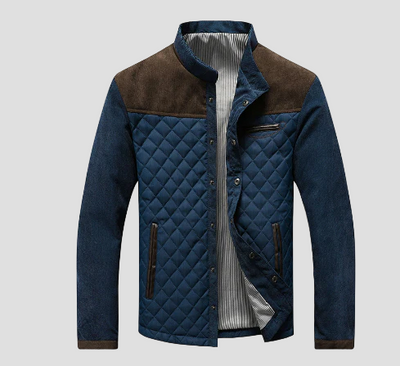 Beckett | Quilted Suede-Trim Winter Jacket
