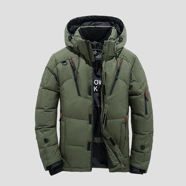 Asher | Hooded Down Insulated Winter Jacket