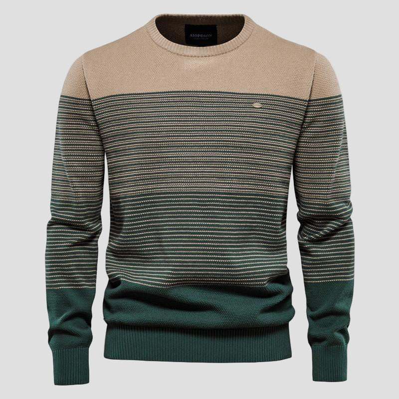 Colton | Men’s Vintage Striped Crewneck Sweater