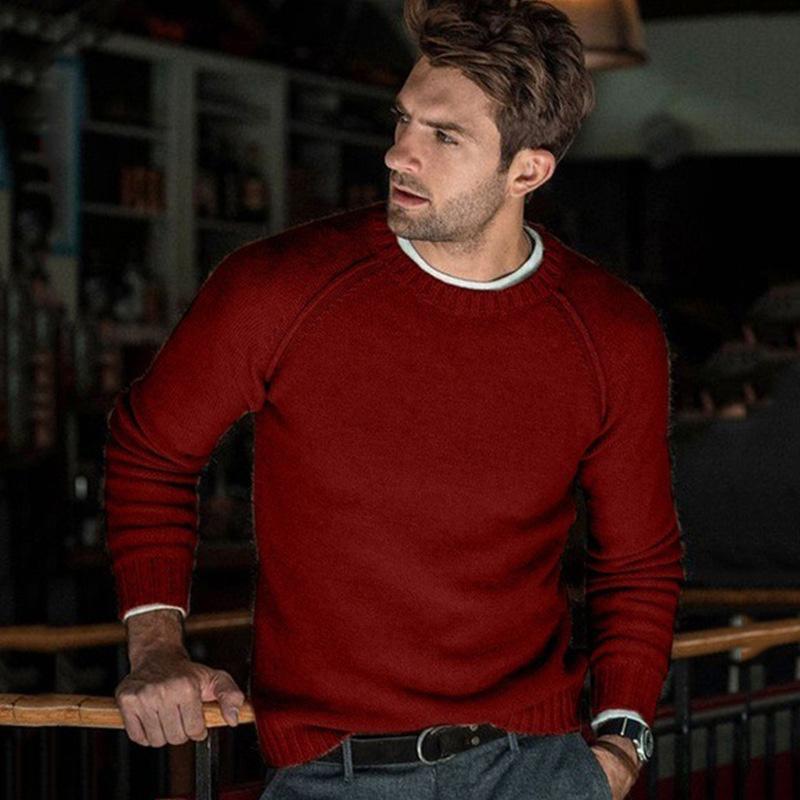 Chase | Men’s Solid Color Crewneck Sweater