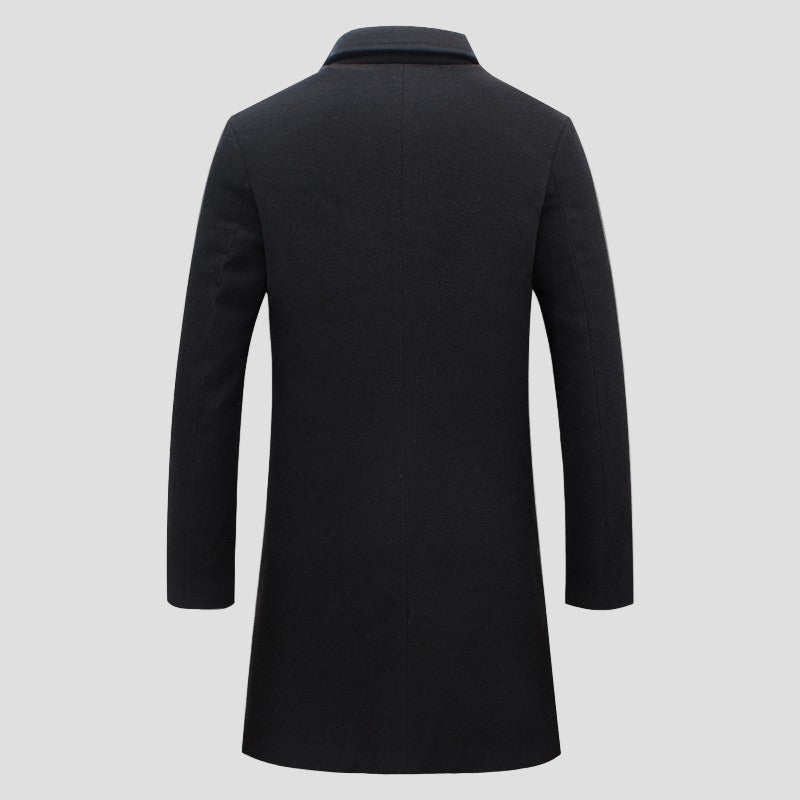 Ezra | Men's Notch Lapel Single-Breasted Coat
