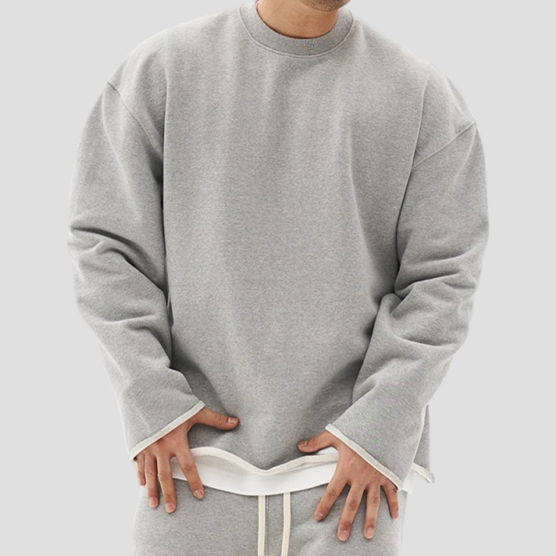 Beck | Fashion Solid Color Loose Fit Sweatshirt