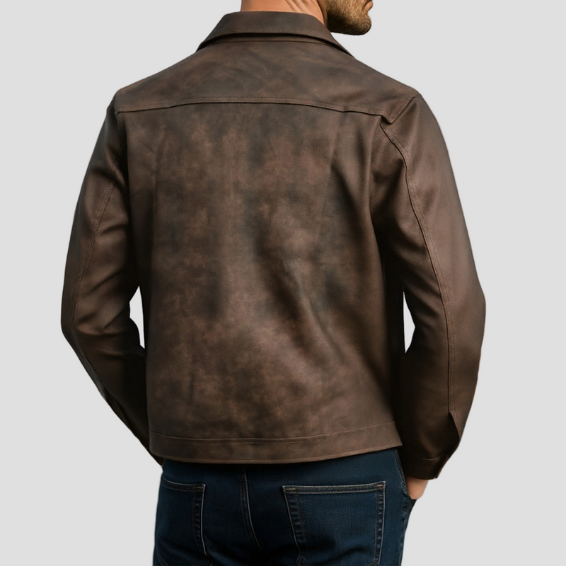 Pierce | Classic Fashion Zipper PU Leather Jacket