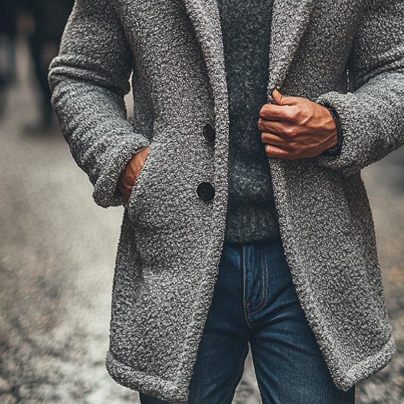 Zane | Polar Fleece Lapel Coat