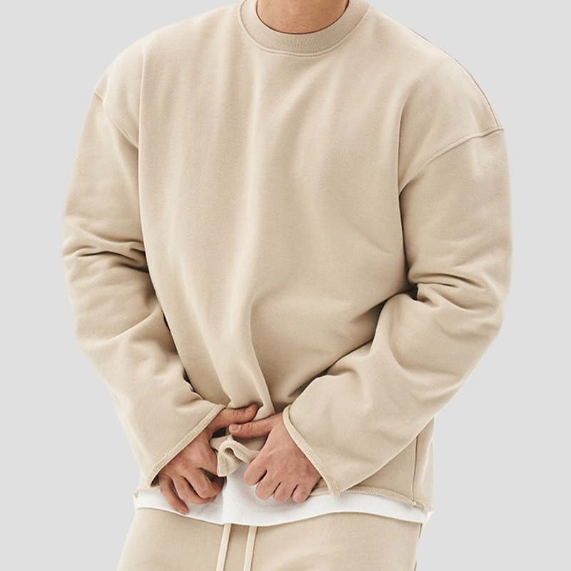 Beck | Fashion Solid Color Loose Fit Sweatshirt