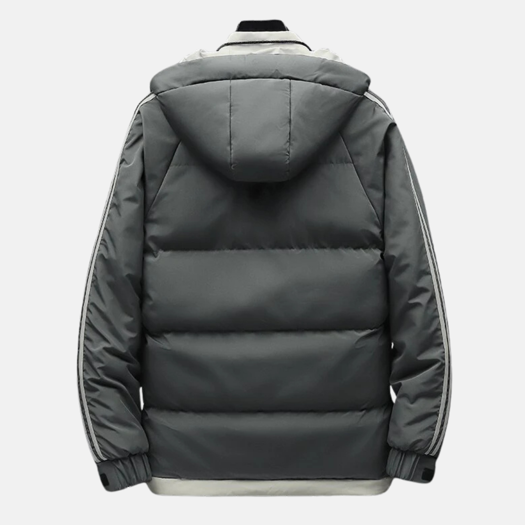 Case | Hip-Length Quilted Puffer Winter Jacket
