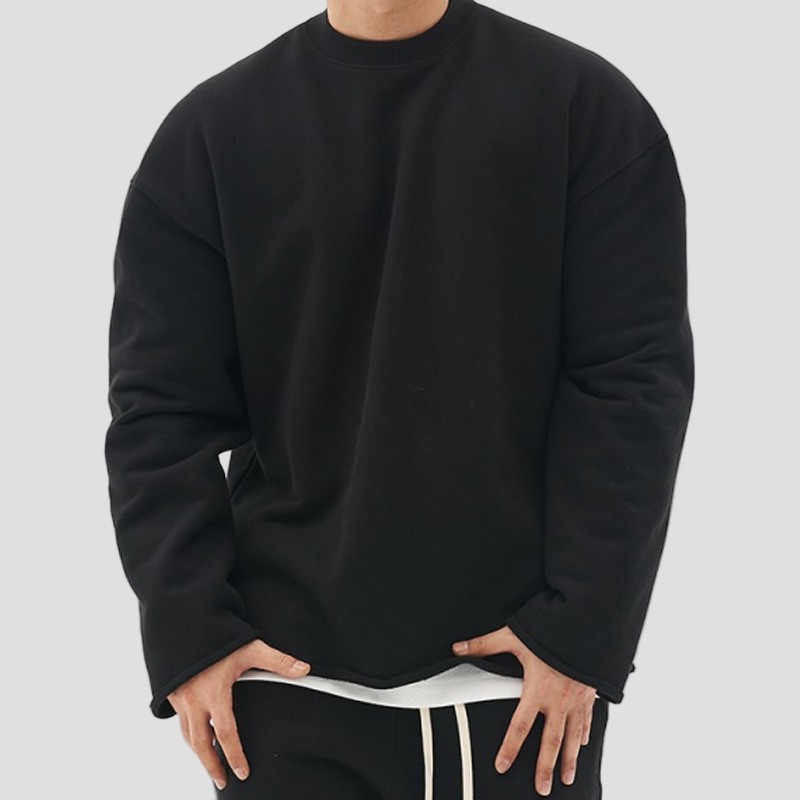 Beck | Fashion Solid Color Loose Fit Sweatshirt