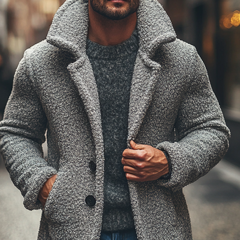 Zane | Polar Fleece Lapel Coat