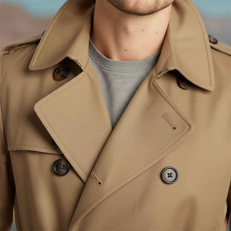 Harvey | Twill Cotton Trench Coat