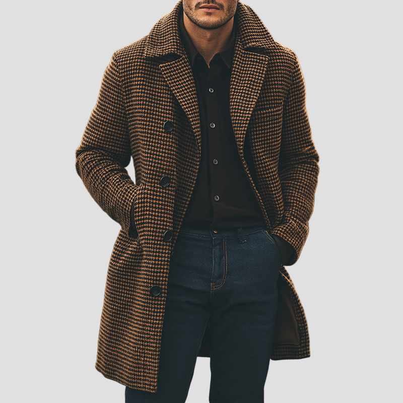 Gunner | Plaid Double-Breasted Coat