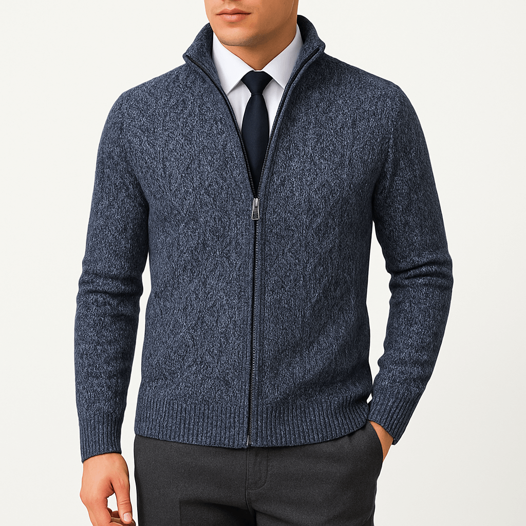 Chris | Cable-Knit Zip Cardigan for Men