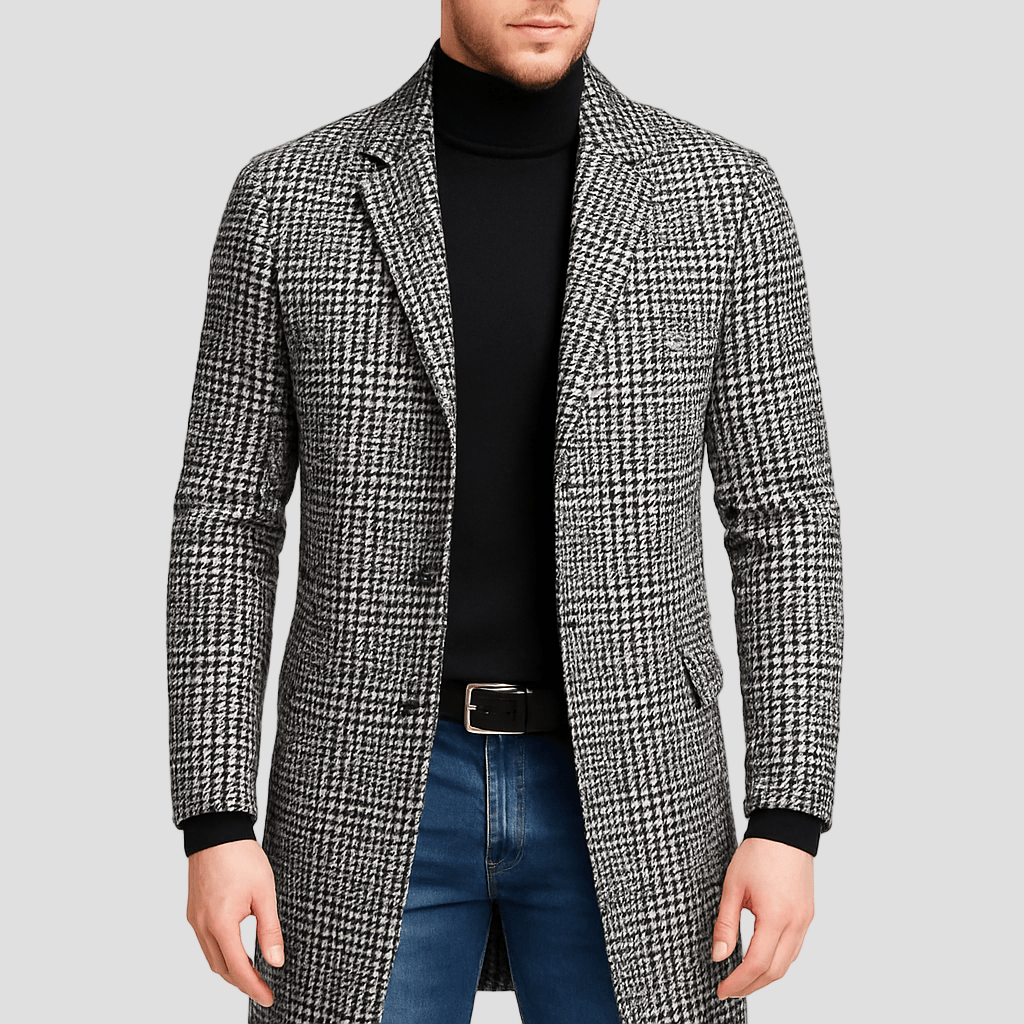 Dawson | Checkered Trench Coat