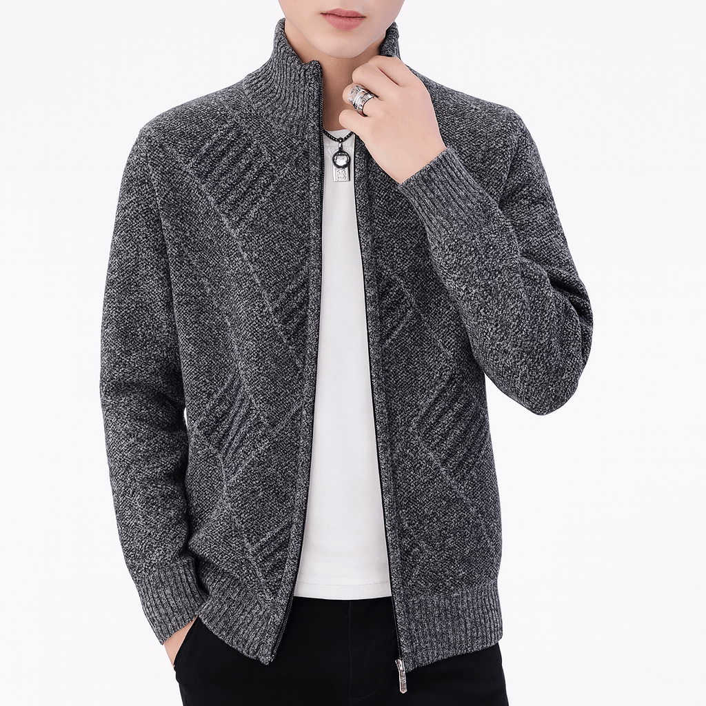 Ethan | Classic Knit Cardigan Vest for Men