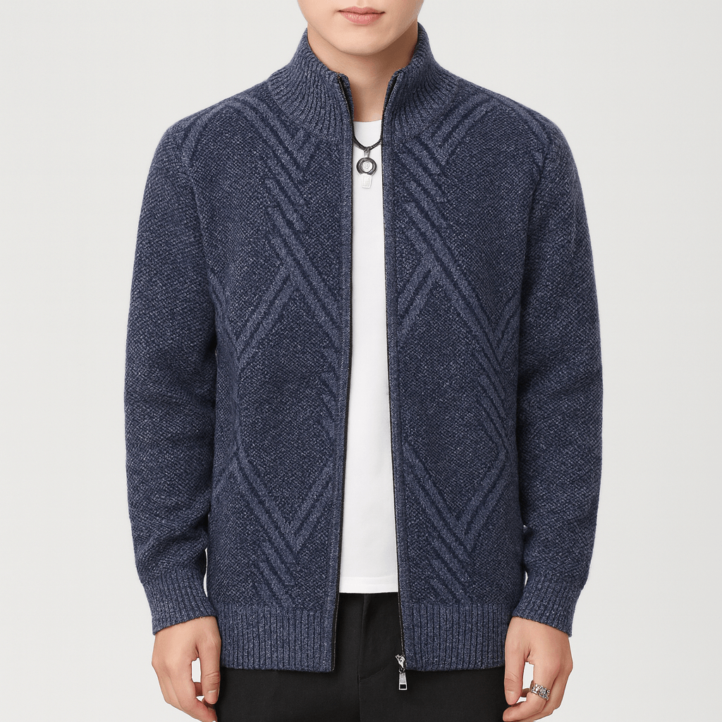 Ethan | Classic Knit Cardigan Vest for Men