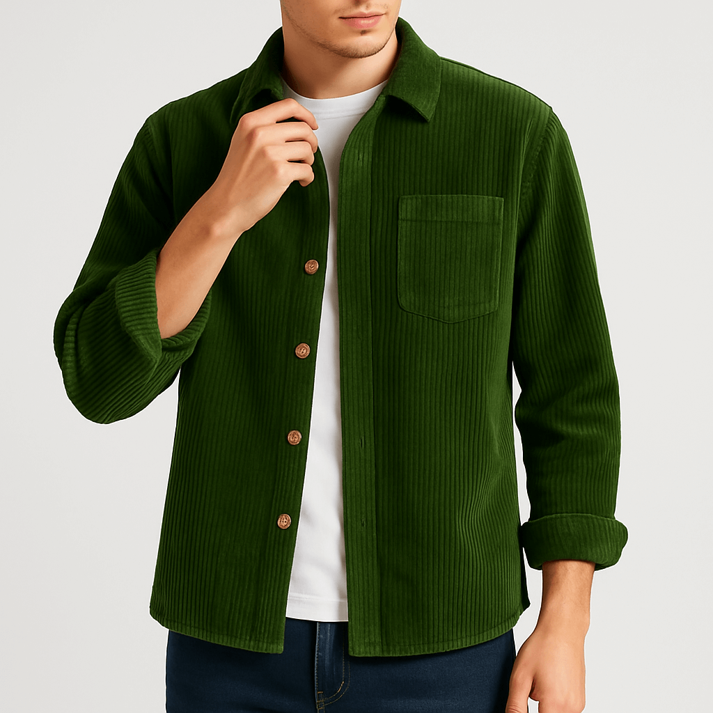 Matt | Corduroy Button-Up Shirt for Men