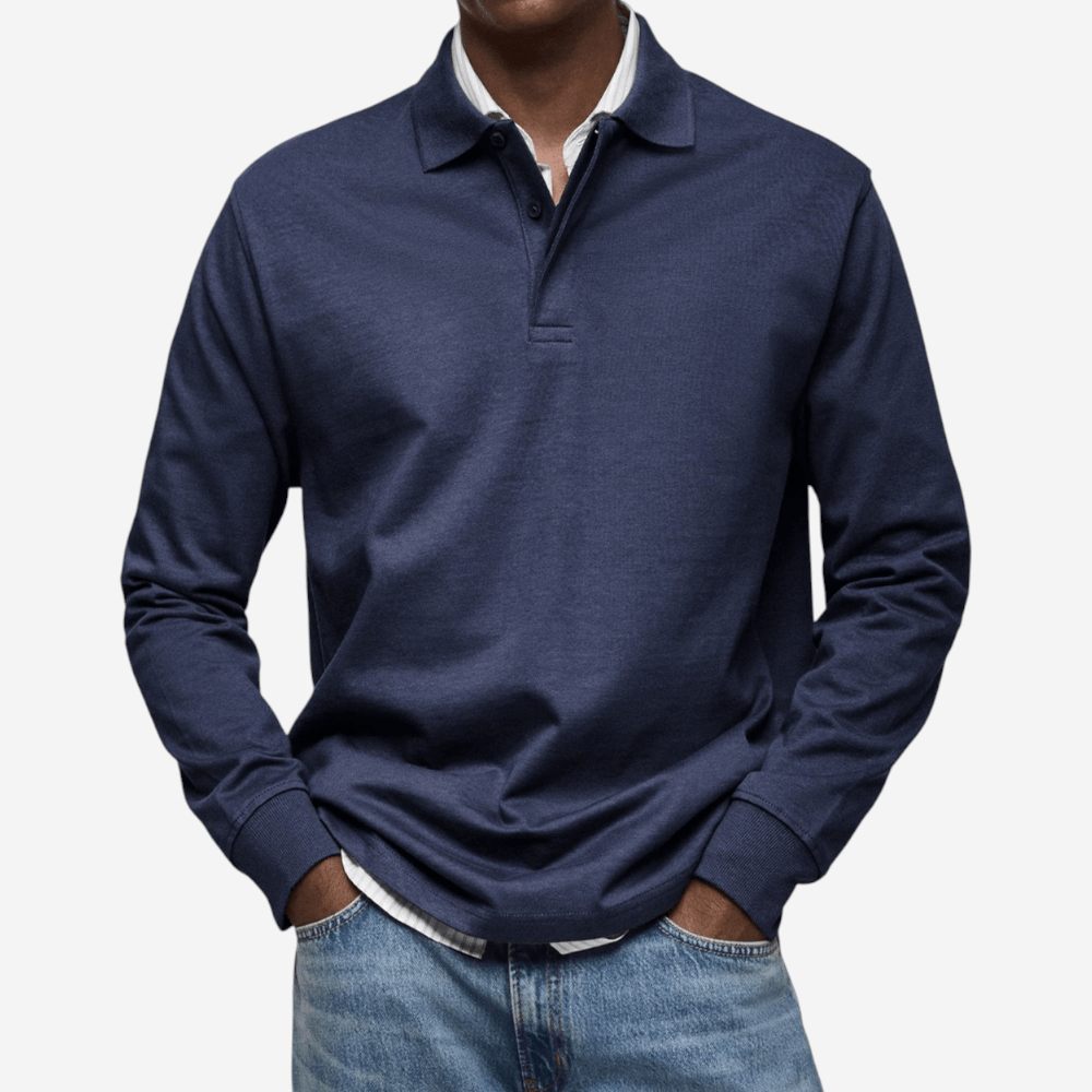 Luke | Classic Cotton Polo Shirt for Men
