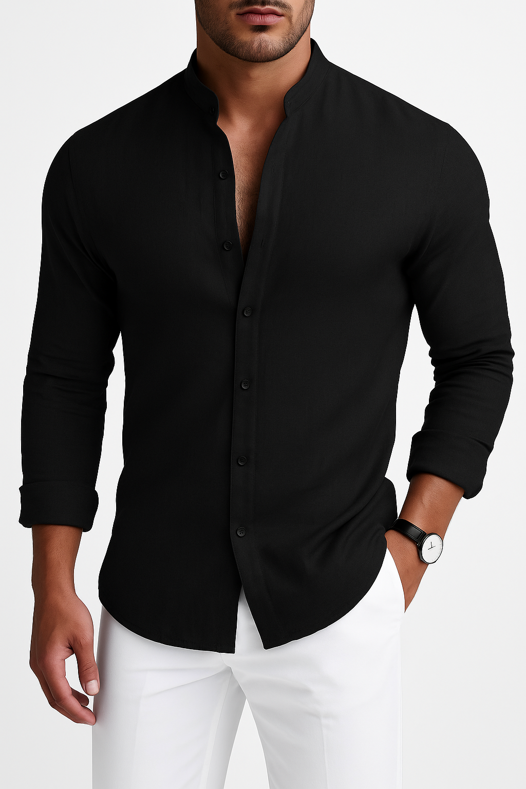 Ben | Darren Classic Linen Shirt for Men
