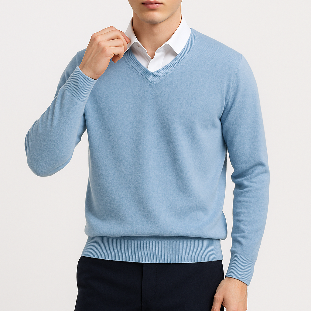 Emerson | Elegant V-Neck Sweater