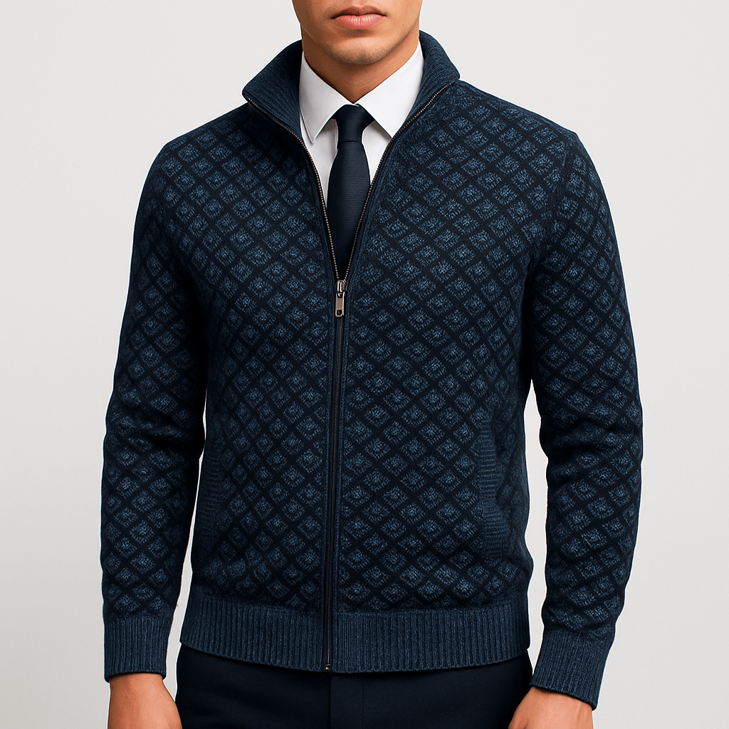John | Fitted Zip Cardigan for Men