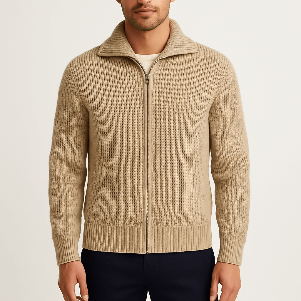 John | Full-Zip Knit Cardigan for Men