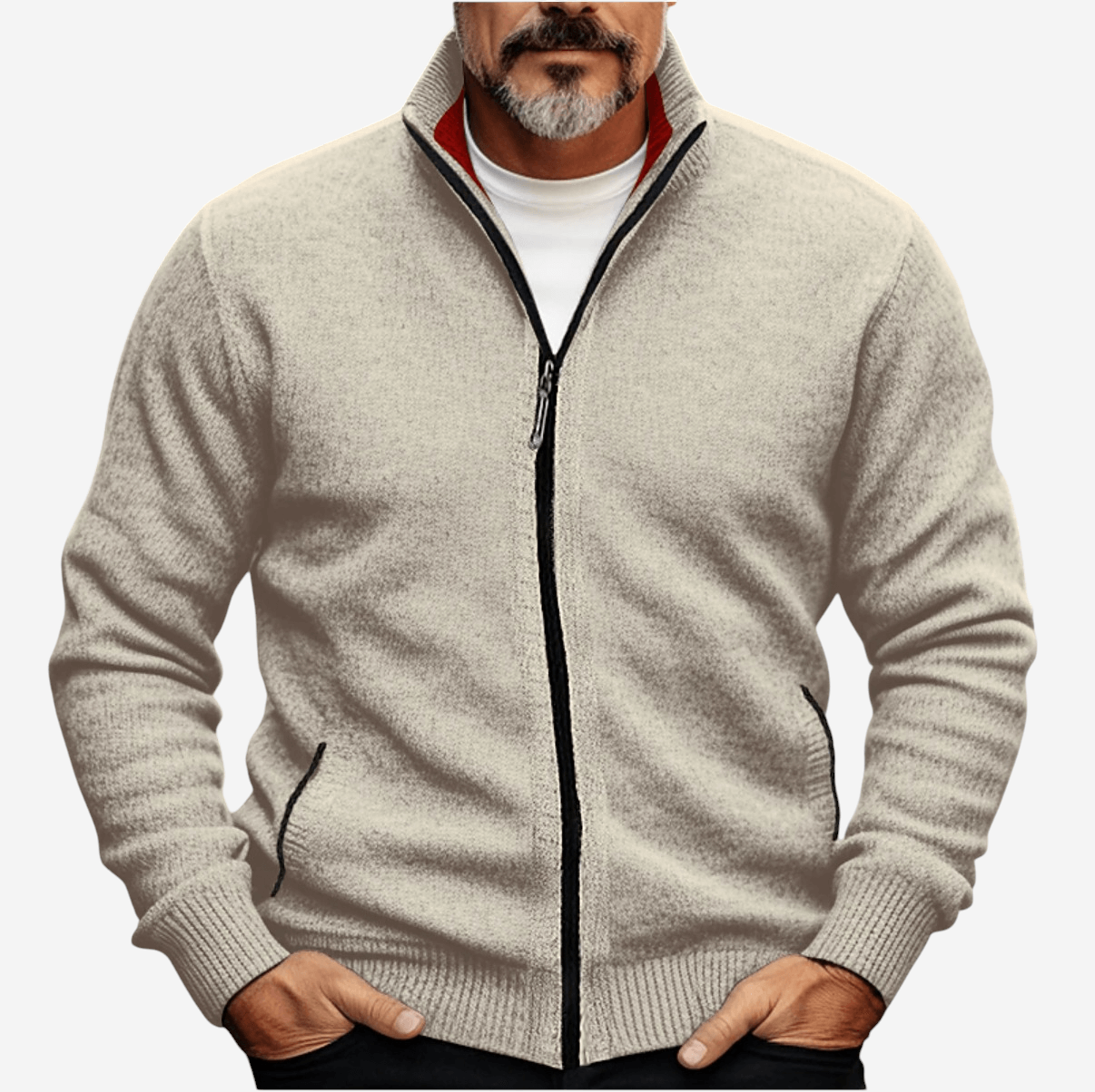 Adam | Full-Zip Knit Cardigan for Men