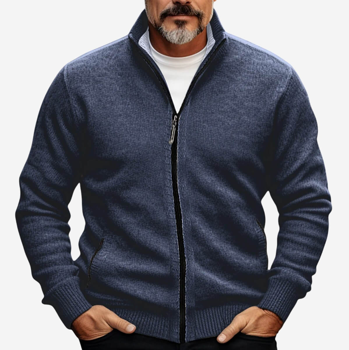 Adam | Full-Zip Knit Cardigan for Men